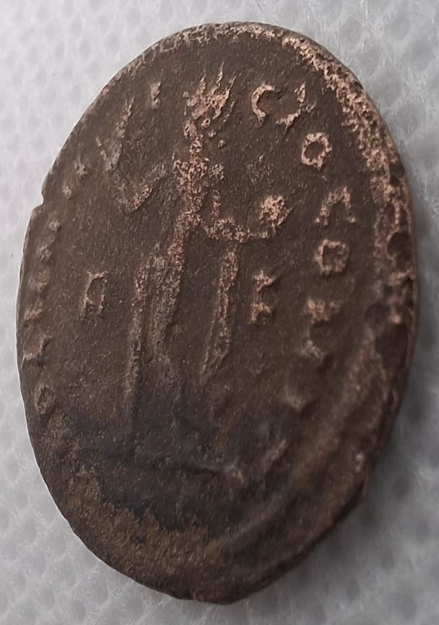 Lateral da moeda TH-N-0044 — Constantino I. Follis ou nummus