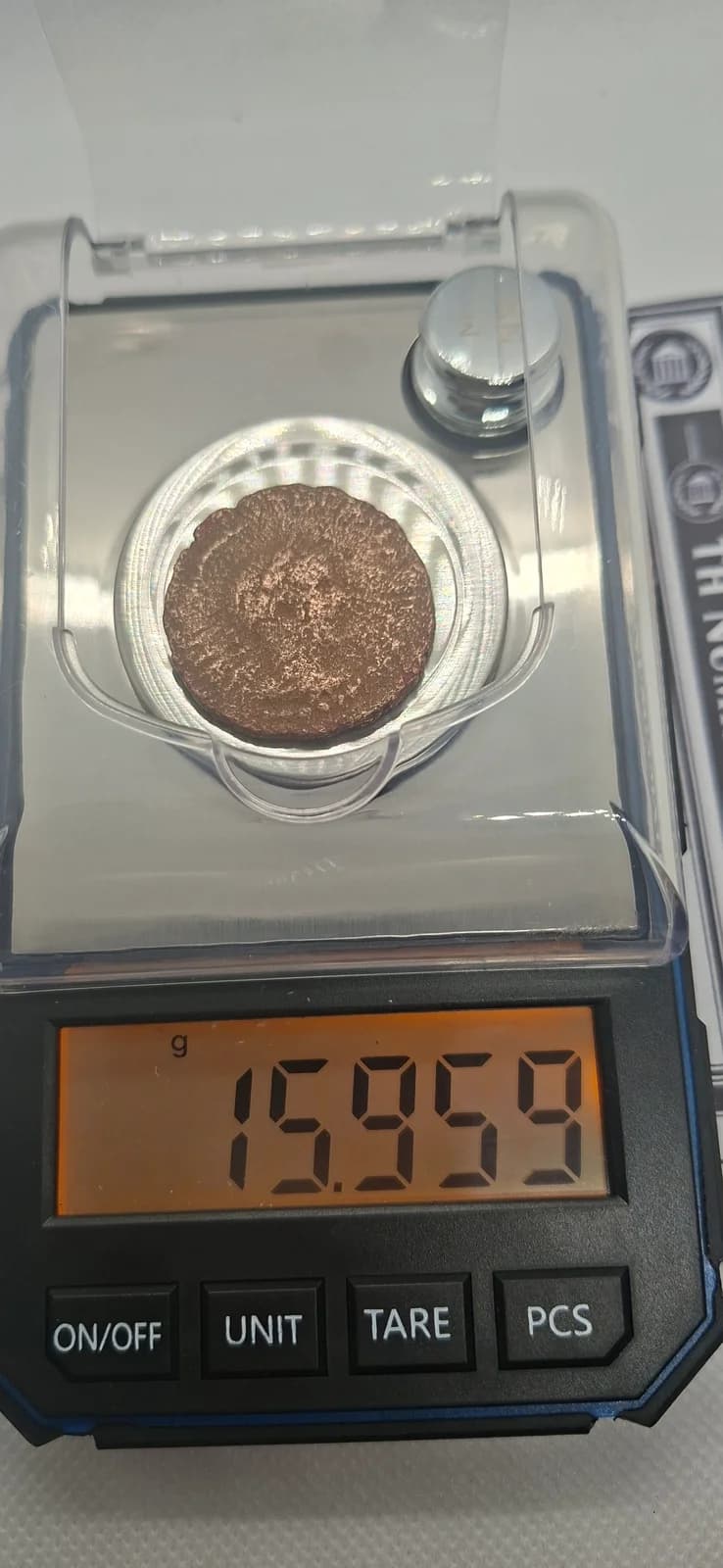Peso (balança) da moeda TH-N-0091 — Gordiano III. Bronze provincial