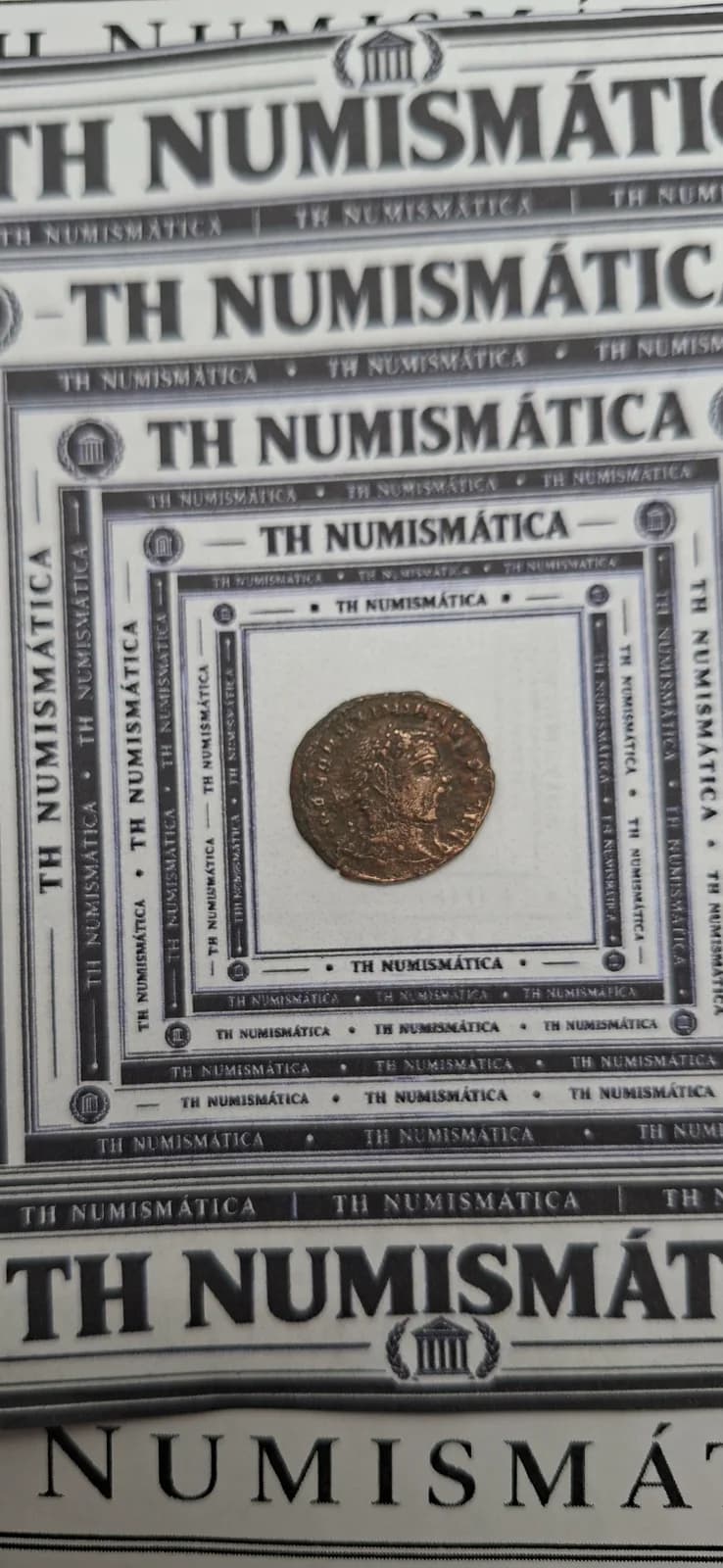Anverso ampliado da moeda TH-N-0226 — Constâncio I. 1/4 follis
