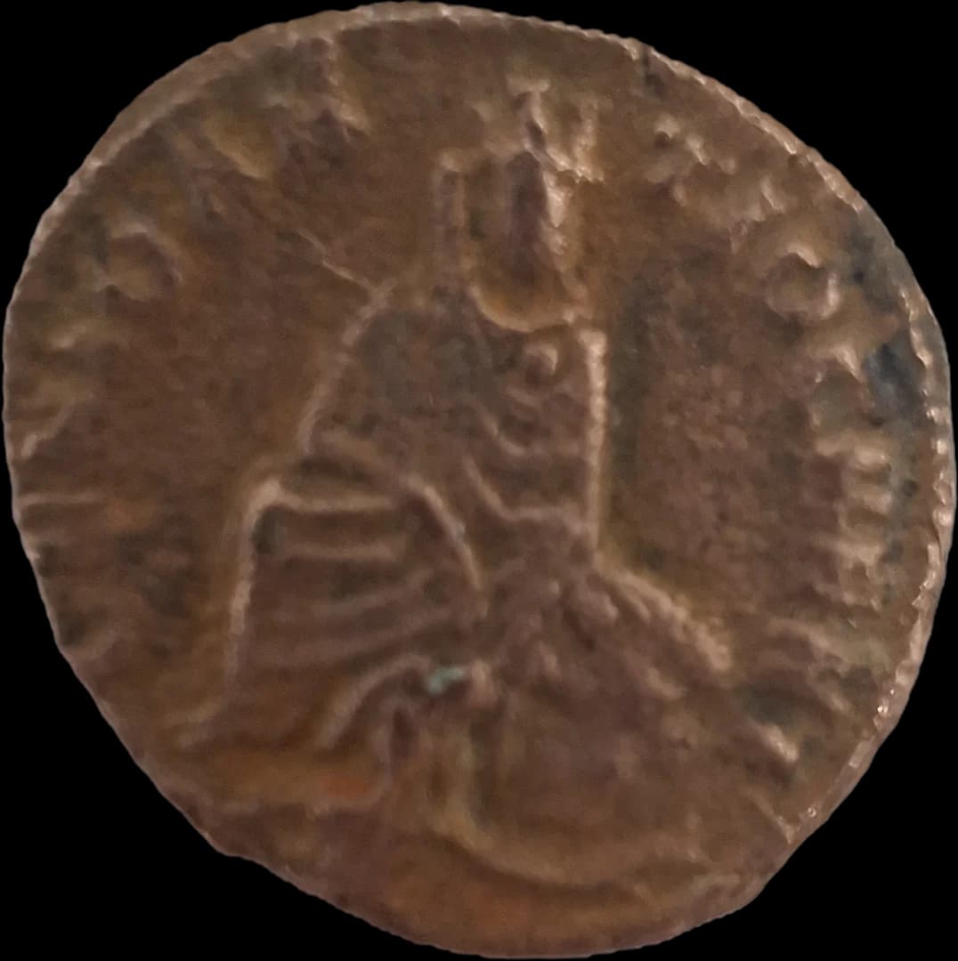 Anverso da moeda TH-N-0228 — Maximino II. Fração AE, emissão de perseguição